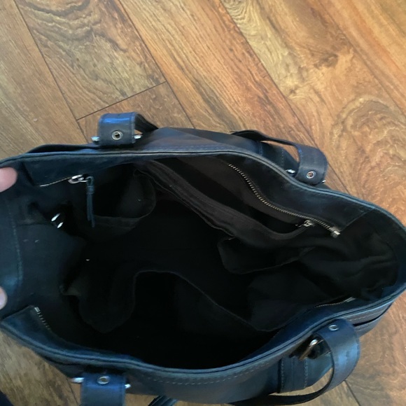 Coach Black Leather Diaper Bag - Picture 3 of 3